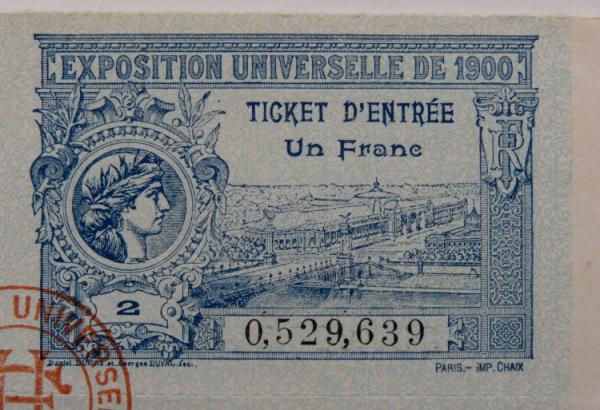 Билет летних Олимпийских игр 1900 года